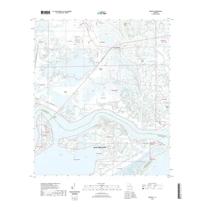 2020 Map of Rigolets, 2020 Print