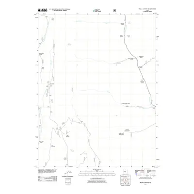 2011 Map of Rilda Canyon, 2011 Print