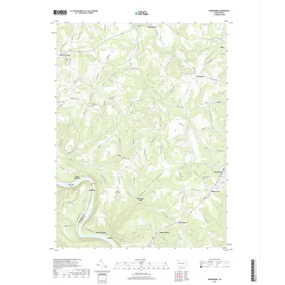 2019 Map of Rimersburg, 2019 Print