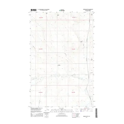 2017 Map of Rimrock Butte, 2017 Print
