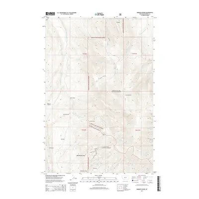 2014 Map of Rimrock Divide, 2014 Print