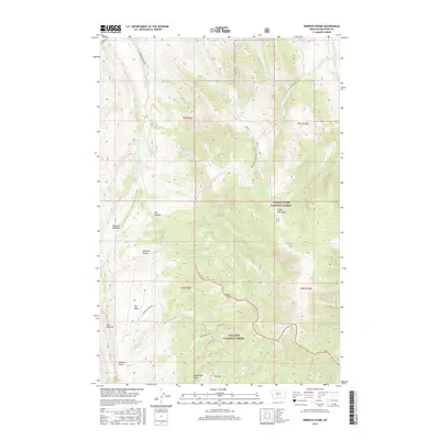 2017 Map of Rimrock Divide, 2017 Print
