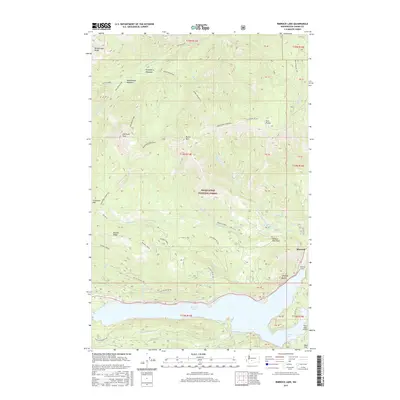 2017 Map of Rimrock Lake, 2017 Print