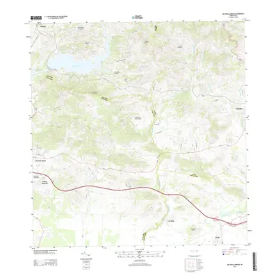 2013 Map of Rio Descalabrado, 2013 Print