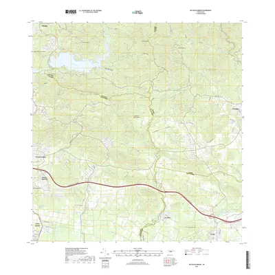2018 Map of Rio Descalabrado, 2018 Print