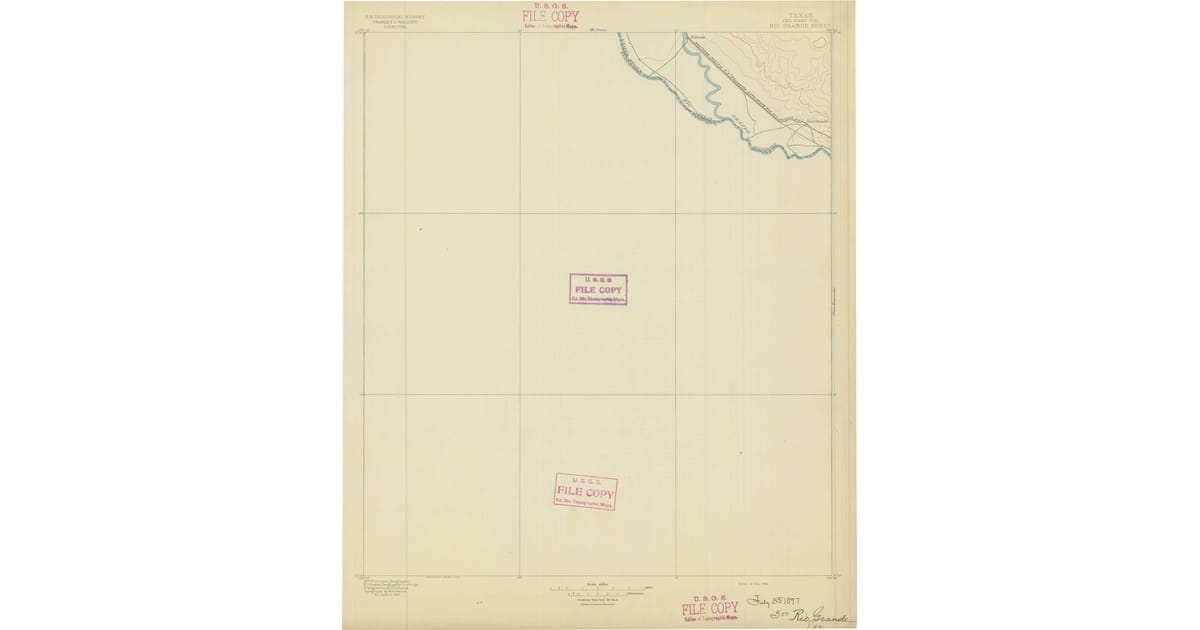 Old Maps of Tornillo TX for Genealogy - Rio Grande El Paso County Tx Usgs Topo 1896 Og 1200x630 