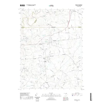 2019 Map of Rising Sun, 2019 Print