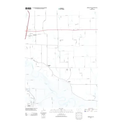 2013 Map of Rising Sun, 2013 Print