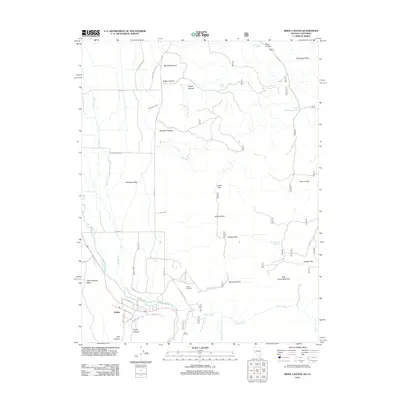 2012 Map of Risue Canyon, 2012 Print
