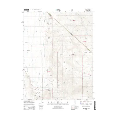 2014 Map of Risue Canyon, 2014 Print