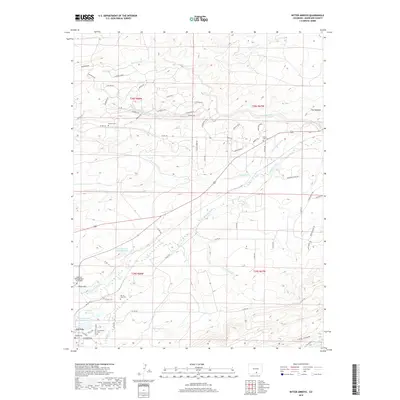 2019 Map of Ritter Arroyo, 2019 Print