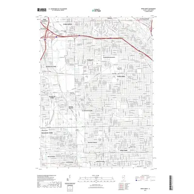 2021 Map of River Forest, 2021 Print