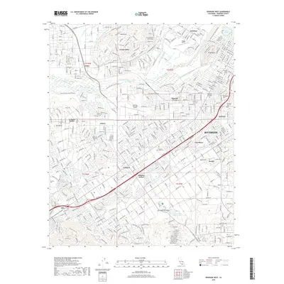 2018 Map of Riverside West, 2018 Print