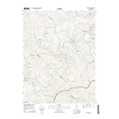 2014 Map of Rivesville, 2014 Print