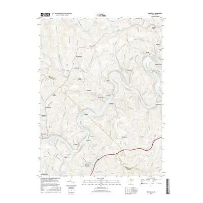2016 Map of Rivesville, 2016 Print