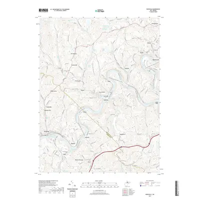 2019 Map of Rivesville, 2019 Print