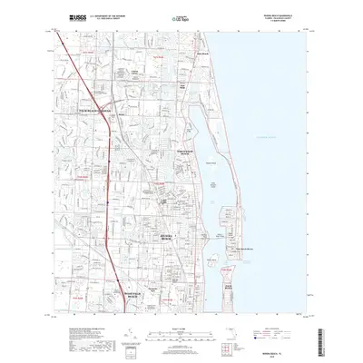 2018 Map of Riviera Beach, 2018 Print