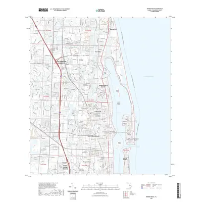 2021 Map of Riviera Beach, 2021 Print