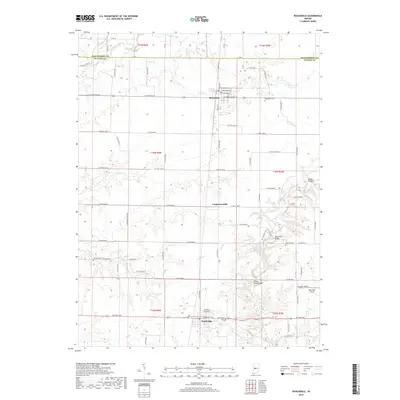 2019 Map of Roachdale, 2019 Print