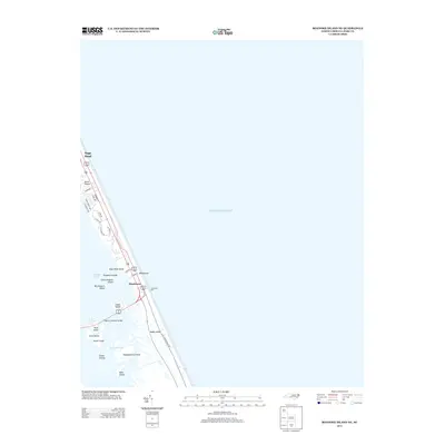 2013 Map of Roanoke Island NE, 2013 Print