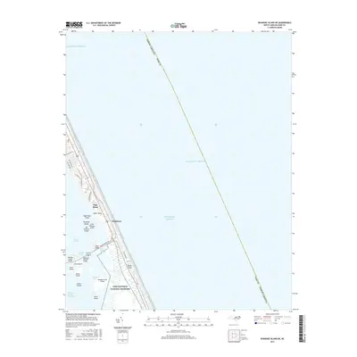 2016 Map of Roanoke Island NE, 2016 Print