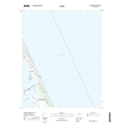 2019 Map of Roanoke Island NE, 2019 Print