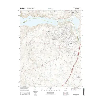 2016 Map of Roanoke Rapids, 2016 Print