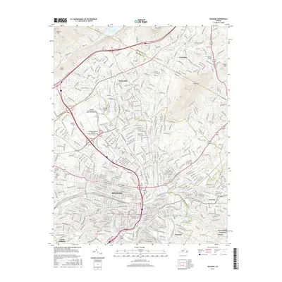 2016 Map of Roanoke, 2016 Print