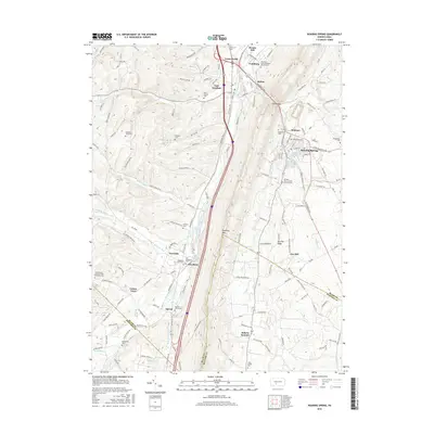 2016 Map of Roaring Spring, 2016 Print