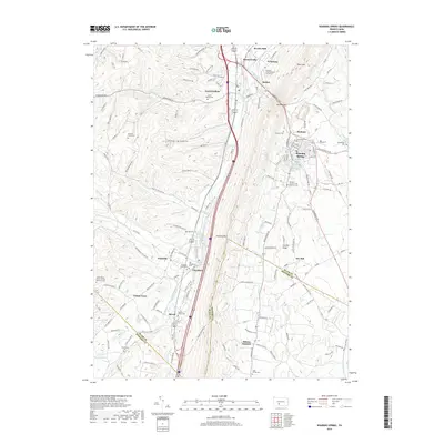 2019 Map of Roaring Spring, 2019 Print