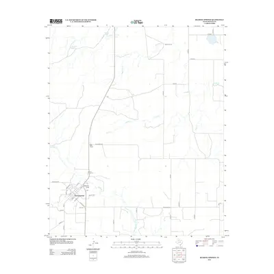 2012 Map of Roaring Springs, 2012 Print