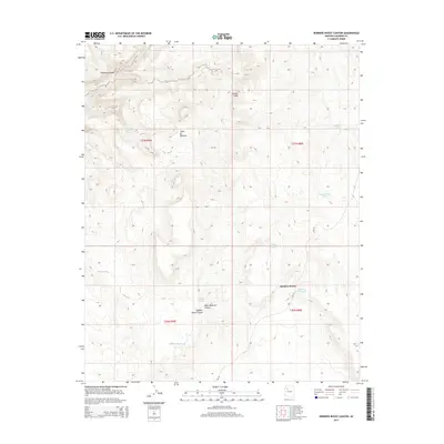 2014 Map of Robbers Roost Canyon, 2014 Print