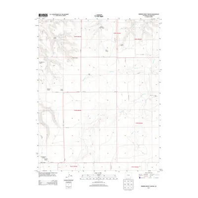 2013 Map of Robbers Roost Canyon, 2013 Print