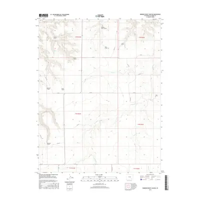 2016 Map of Robbers Roost Canyon, 2016 Print