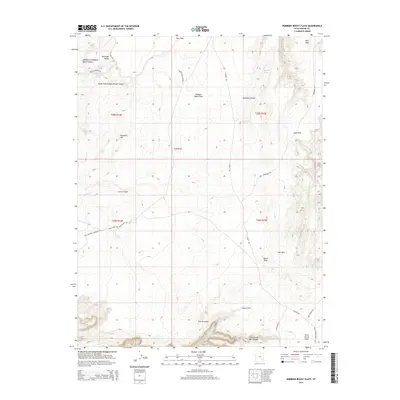 2014 Map of Robbers Roost Flats, 2014 Print
