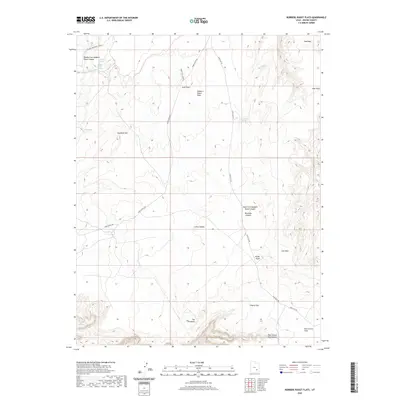 2020 Map of Robbers Roost Flats, 2020 Print