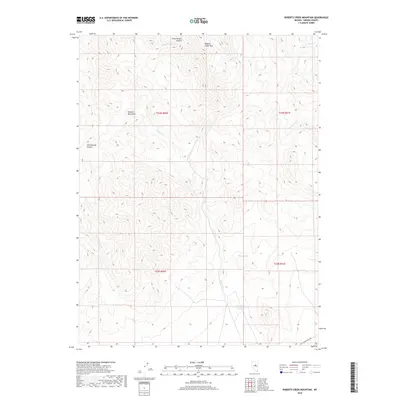 2018 Map of Roberts Creek Mountain, 2018 Print