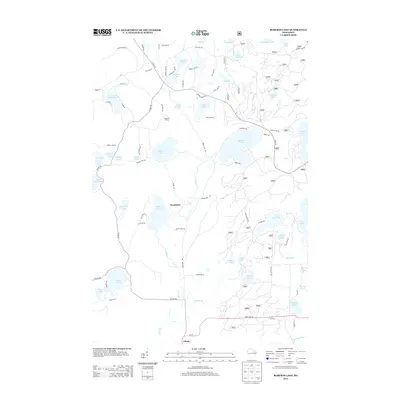 2013 Map of Roberts Lake, 2013 Print