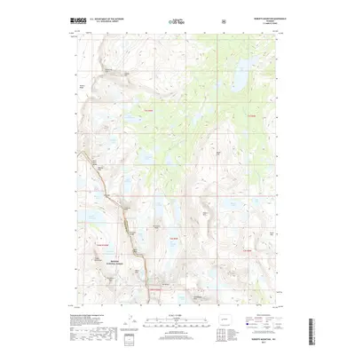 2017 Map of Roberts Mountain, 2017 Print