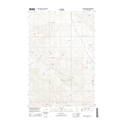 2014 Map of Roberts Mountain, 2014 Print