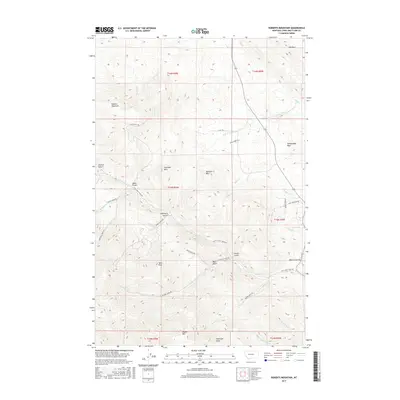 2017 Map of Roberts Mountain, 2017 Print