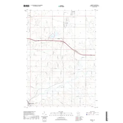 2018 Map of Roberts, 2018 Print