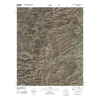 2011 Map of Robertson Canyon, 2011 Print