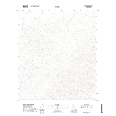 2019 Map of Robinson Draw, 2019 Print