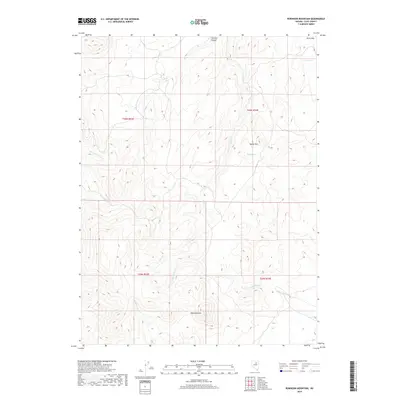 2018 Map of Robinson Mountain, 2018 Print