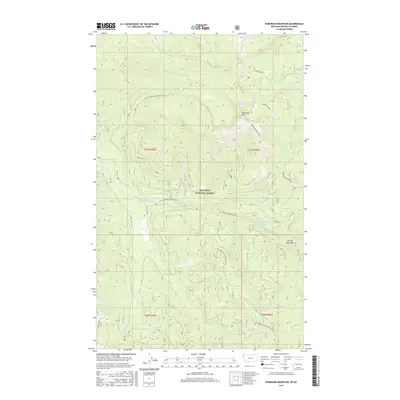 2017 Map of Robinson Mountain, 2017 Print