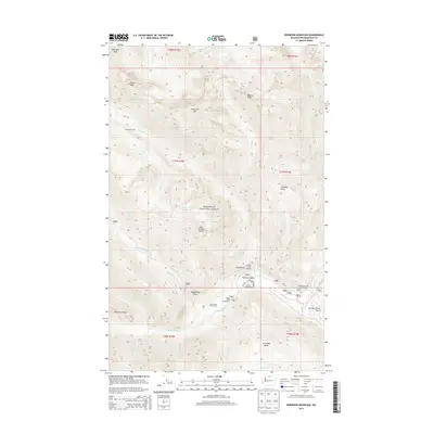 2014 Map of Robinson Mountain, 2014 Print