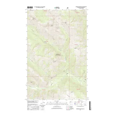 2017 Map of Robinson Mountain, 2017 Print