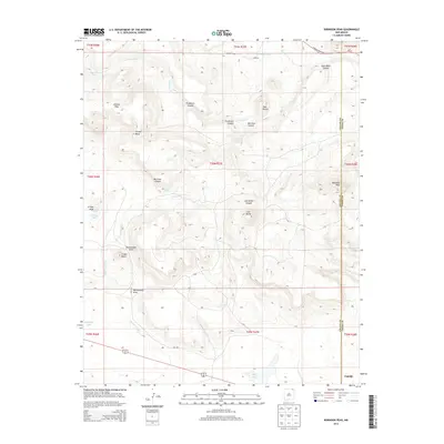 2013 Map of Robinson Peak, 2013 Print