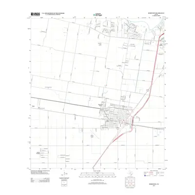 2013 Map of Robstown, 2013 Print